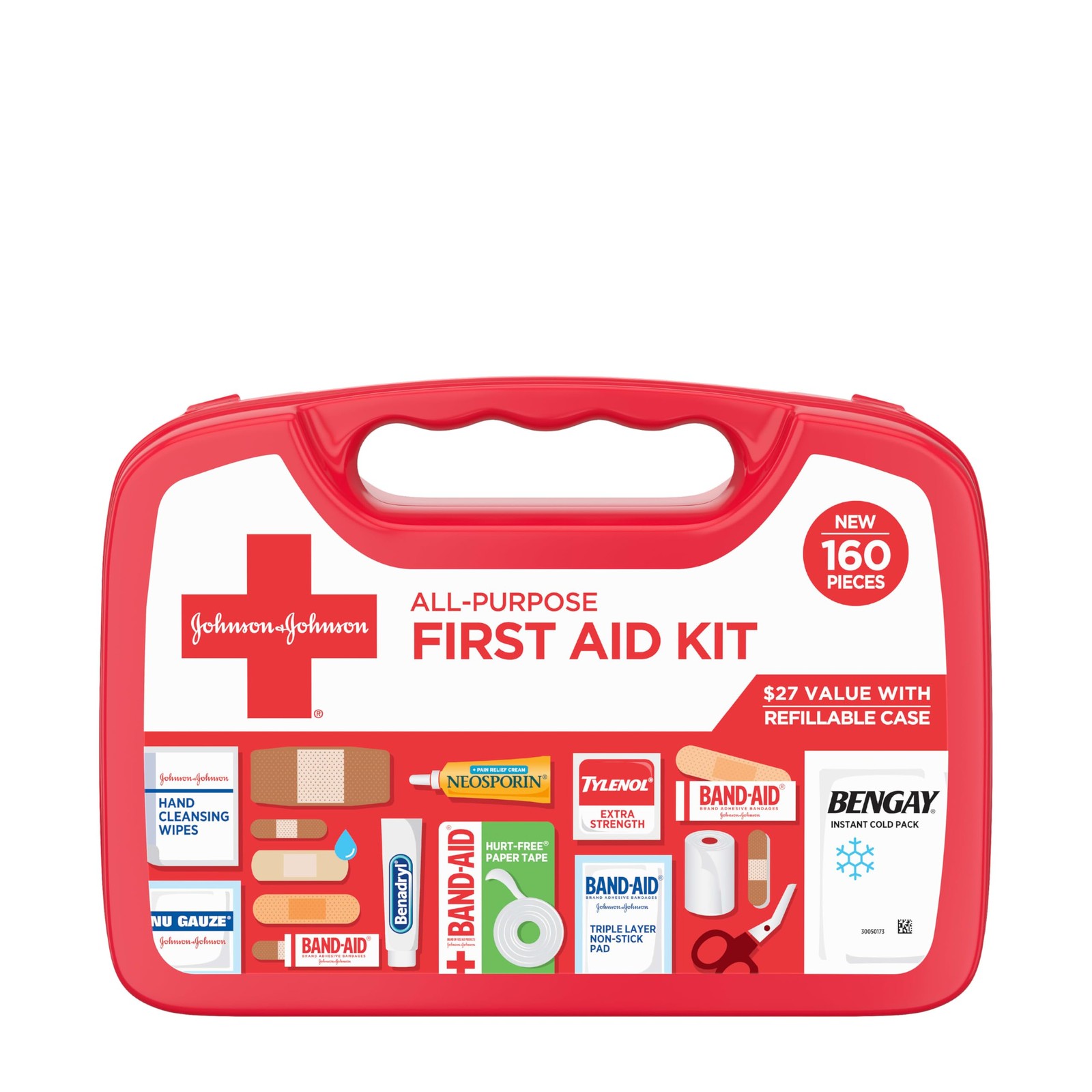 Portable Compact First Aid Kit 160 Piece Home Car Travel Camping