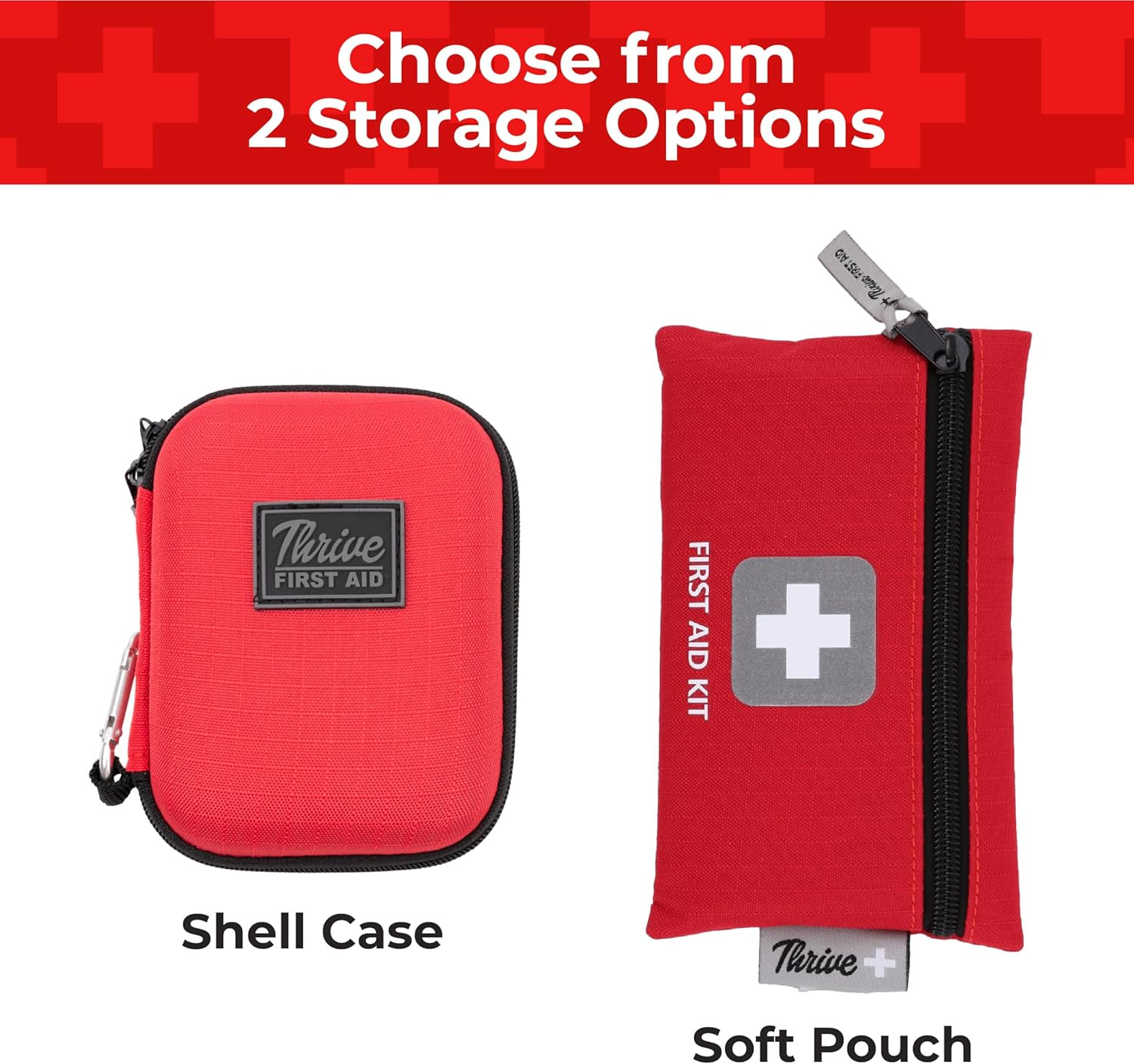 Thrive Mini First Aid Kit – Compact Travel Essentials Pack – Waterproof Camping