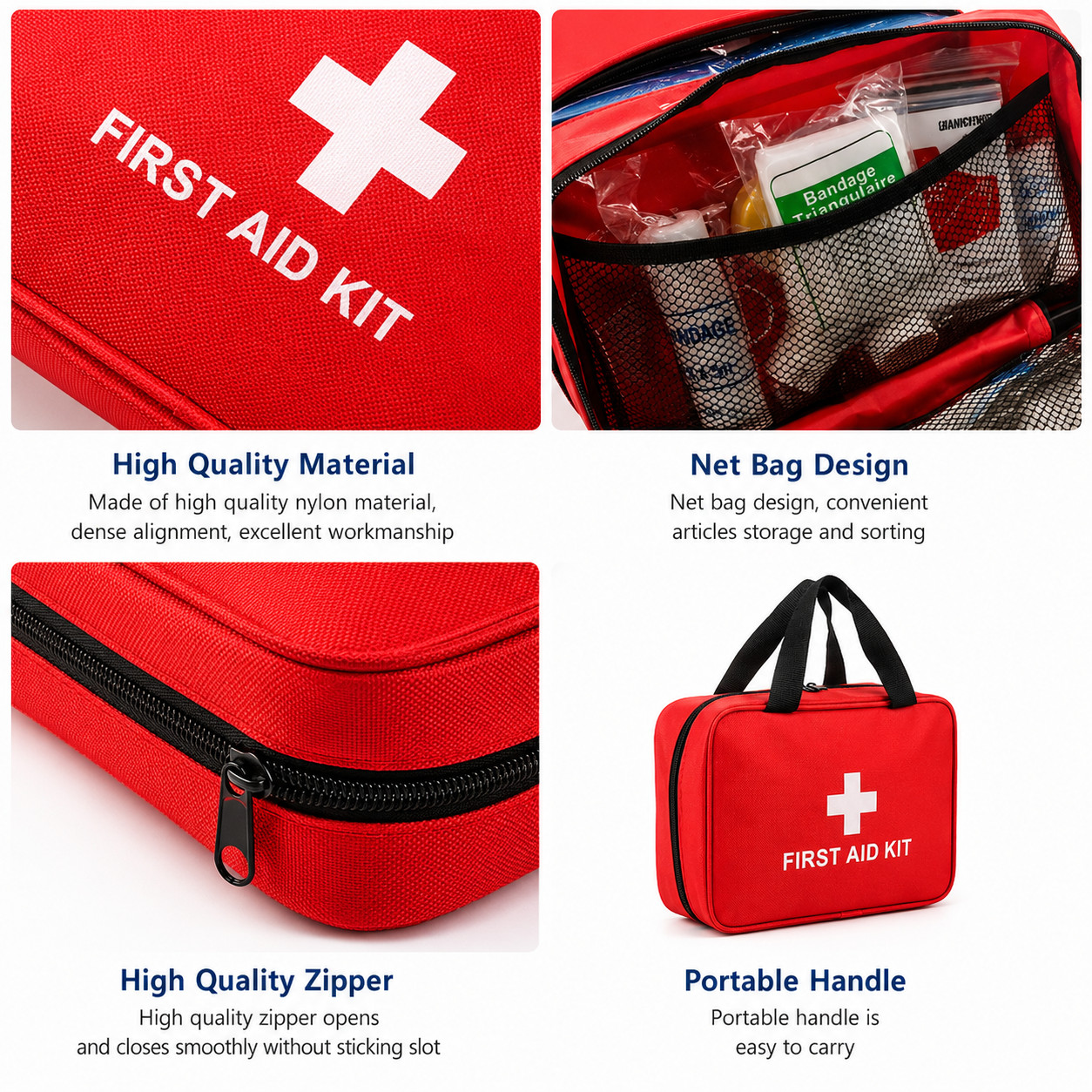 First Aid Kit Home Office Car Camping Hiking – 160 Piece