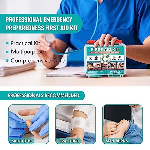 🆘 GENERAL MEDI 110-PIECE FIRST AID KIT – PREMIUM PROTECTION FOR ANY EMERGENCY!
