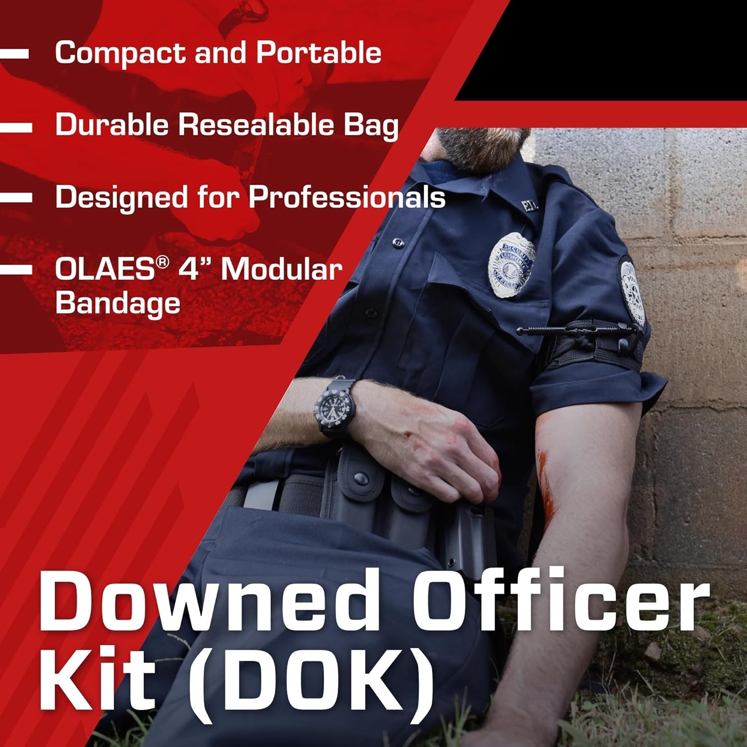 Essential Emergency Trauma Kit: SOF Tourniquet & OLAES Bandage, Compact Size