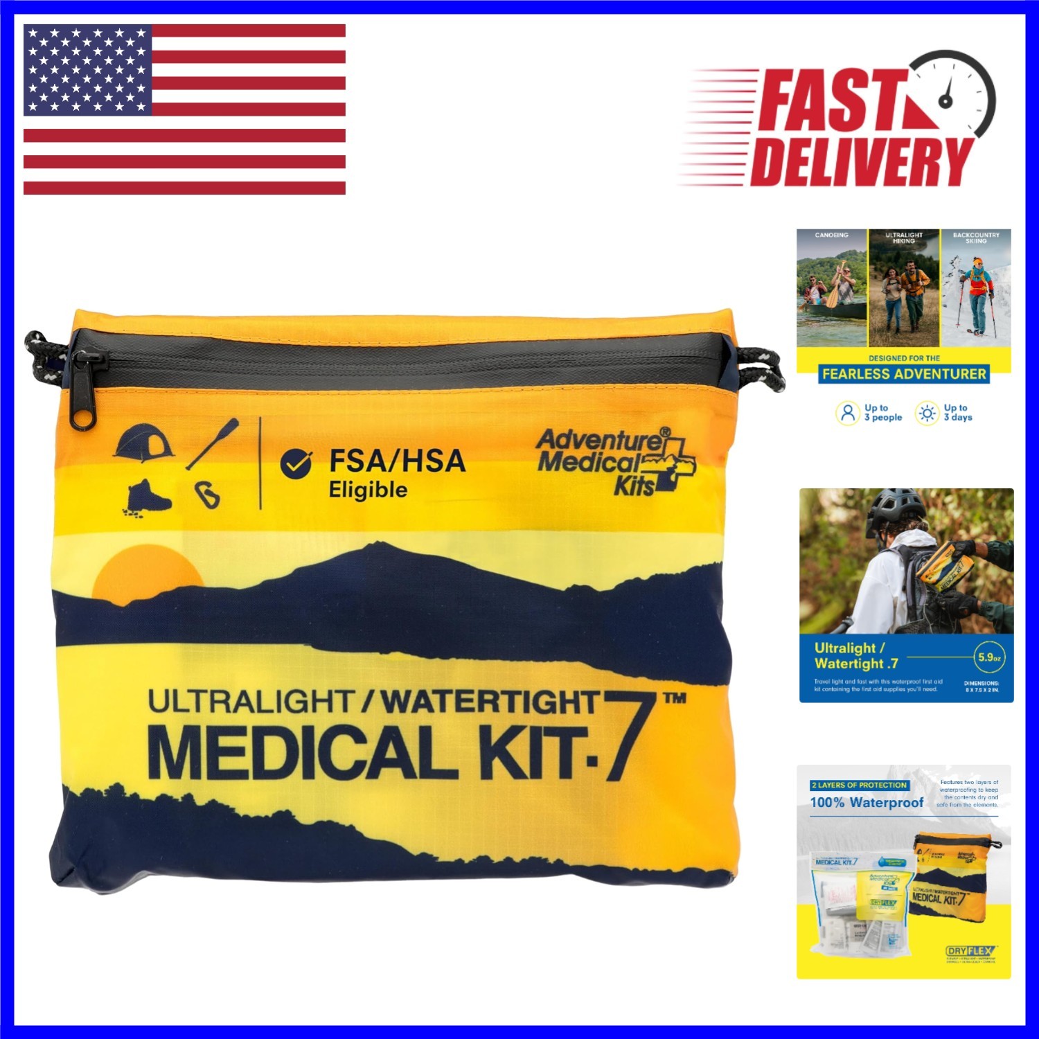 Durable Waterproof First Aid Kit – Comprehensive Care for Outdoor Explorations