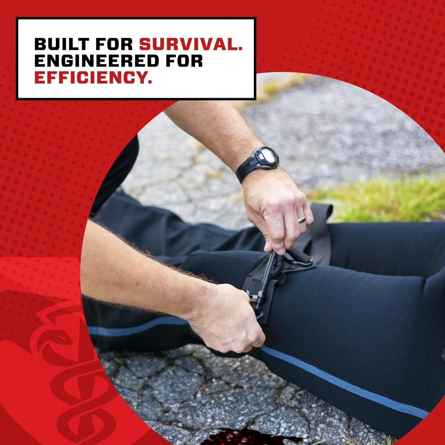 Essential Emergency Trauma Kit: SOF Tourniquet & OLAES Bandage, Compact Size