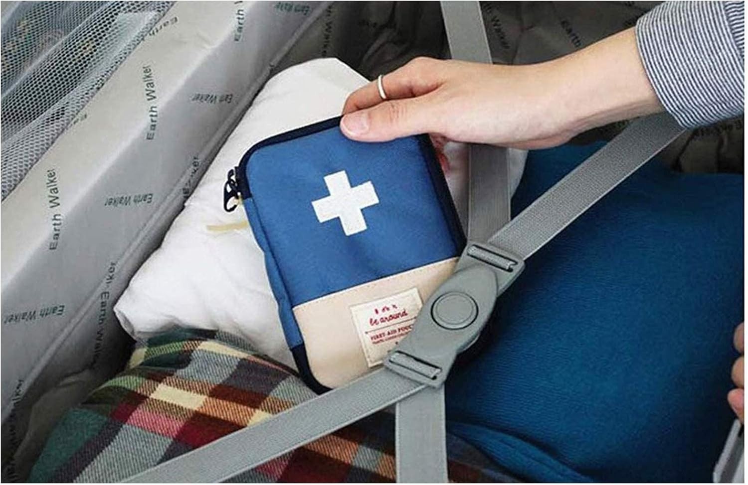 First Aid Bag – First Aid Kit Bag Empty for Home Outdoor Travel Camping Hikin…