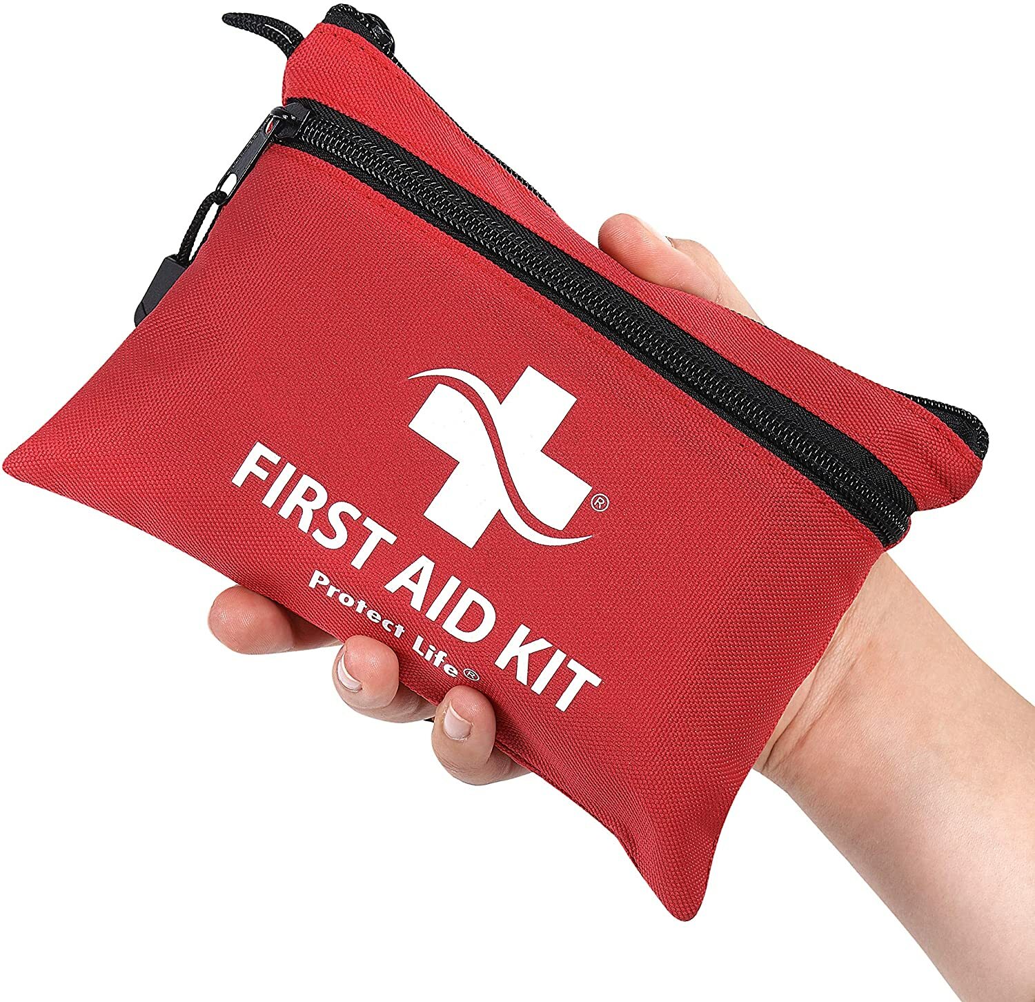 Small Red Portable Emergency First Aid Kit 100 Camping Hiking Backpacking Travel