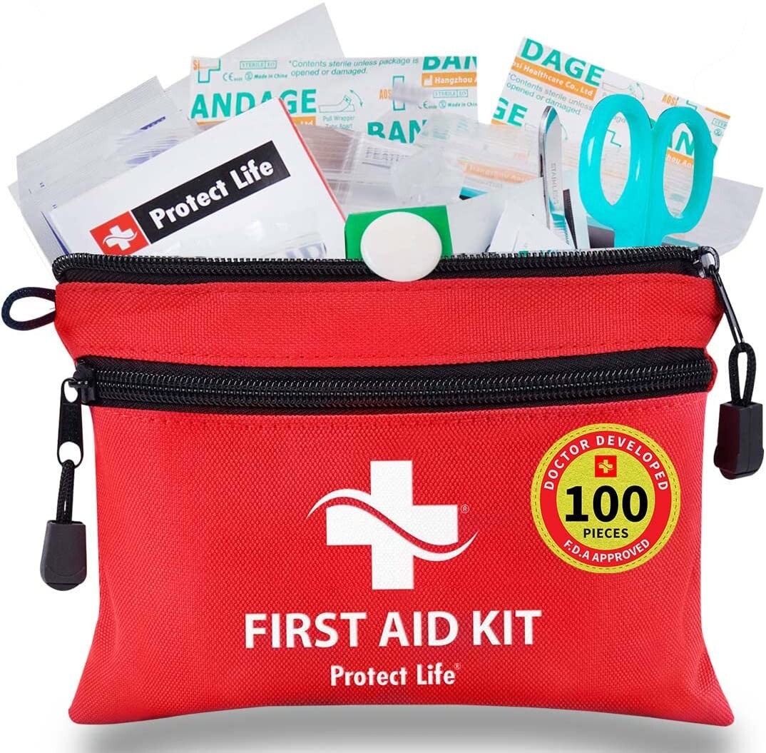 First Aid Kit for Home/Businesses – 100 Pieces Emergency Kit/Travel First Aid…