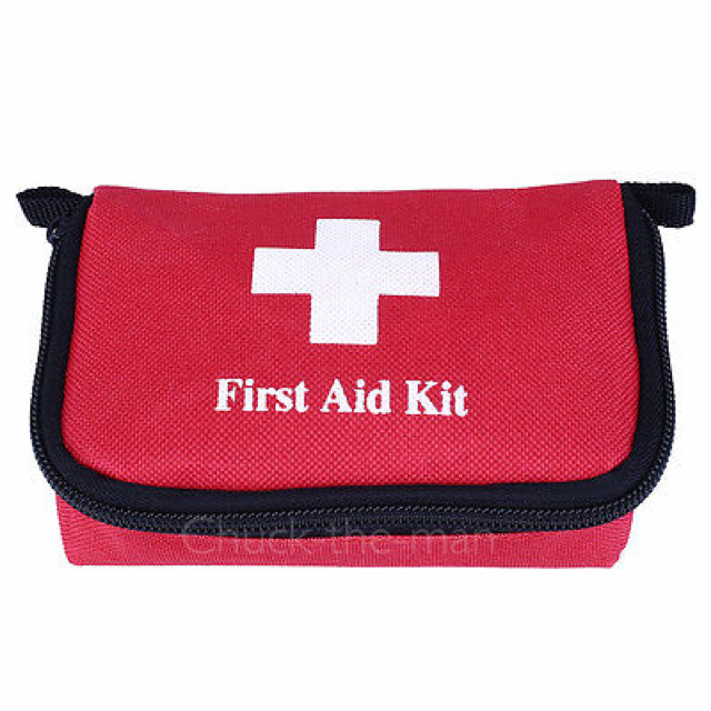 2 Travel First Aid Kit Bag Home Small Emergency Medical Survival BOB