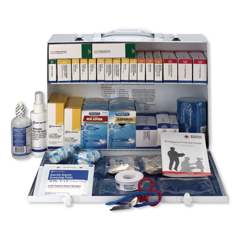 First Aid Only 90573 ANSI 2015 Class B+ Type I & II Industrial First Aid Kit New