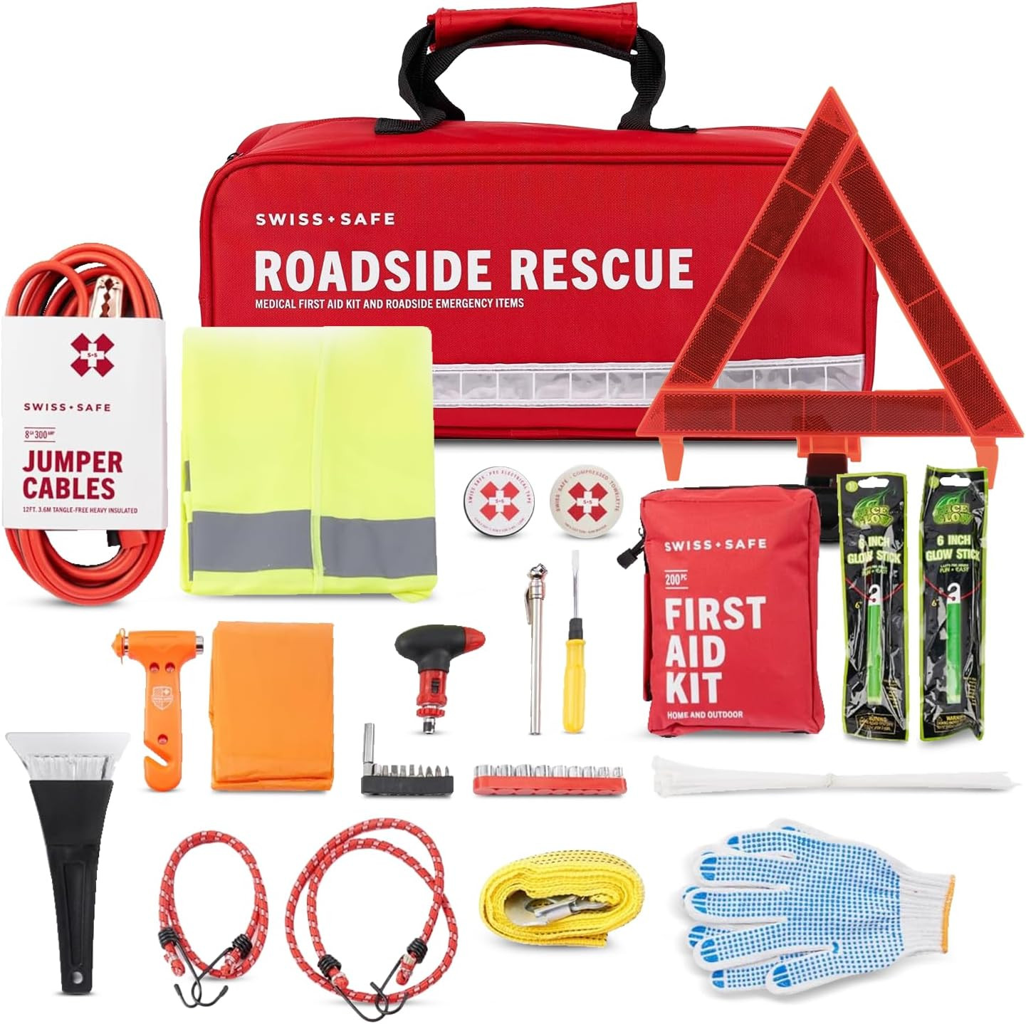 2-In-1 First Aid Kit for Car, Travel & Home, Businesses – Bonus Mini Kit for Med