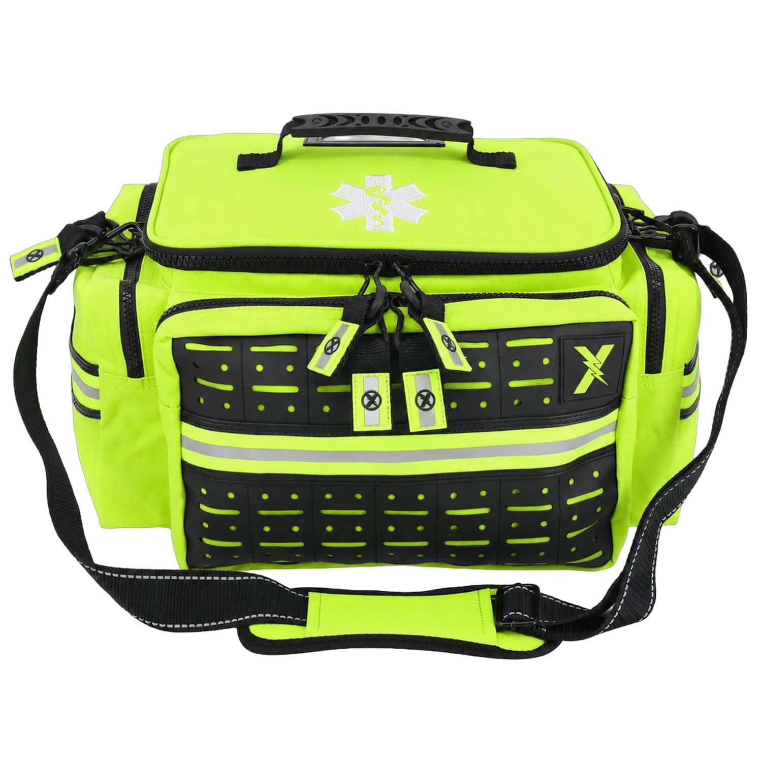 Lightning X Mid-Sized First Responder EMT Bag | LXMB25 | Fully Stocked w/ 240…
