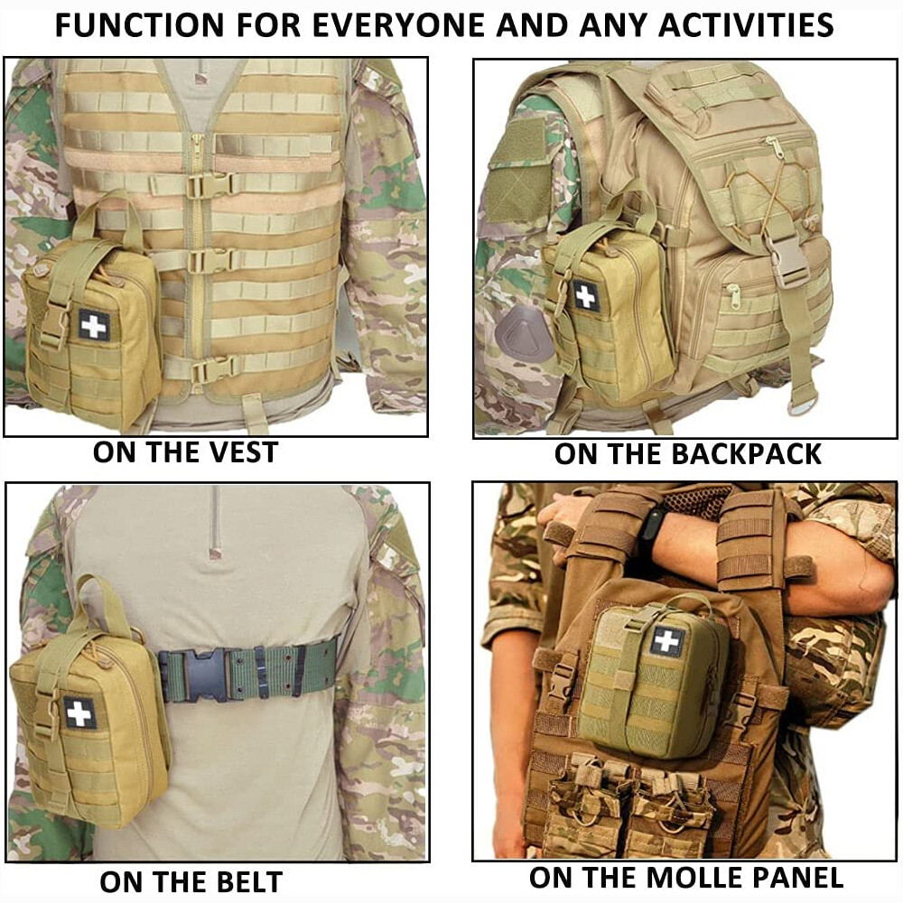 Tactical First Aid Kit Medical Rip Away EMT IFAK Survival Pouch Emergency Bag US