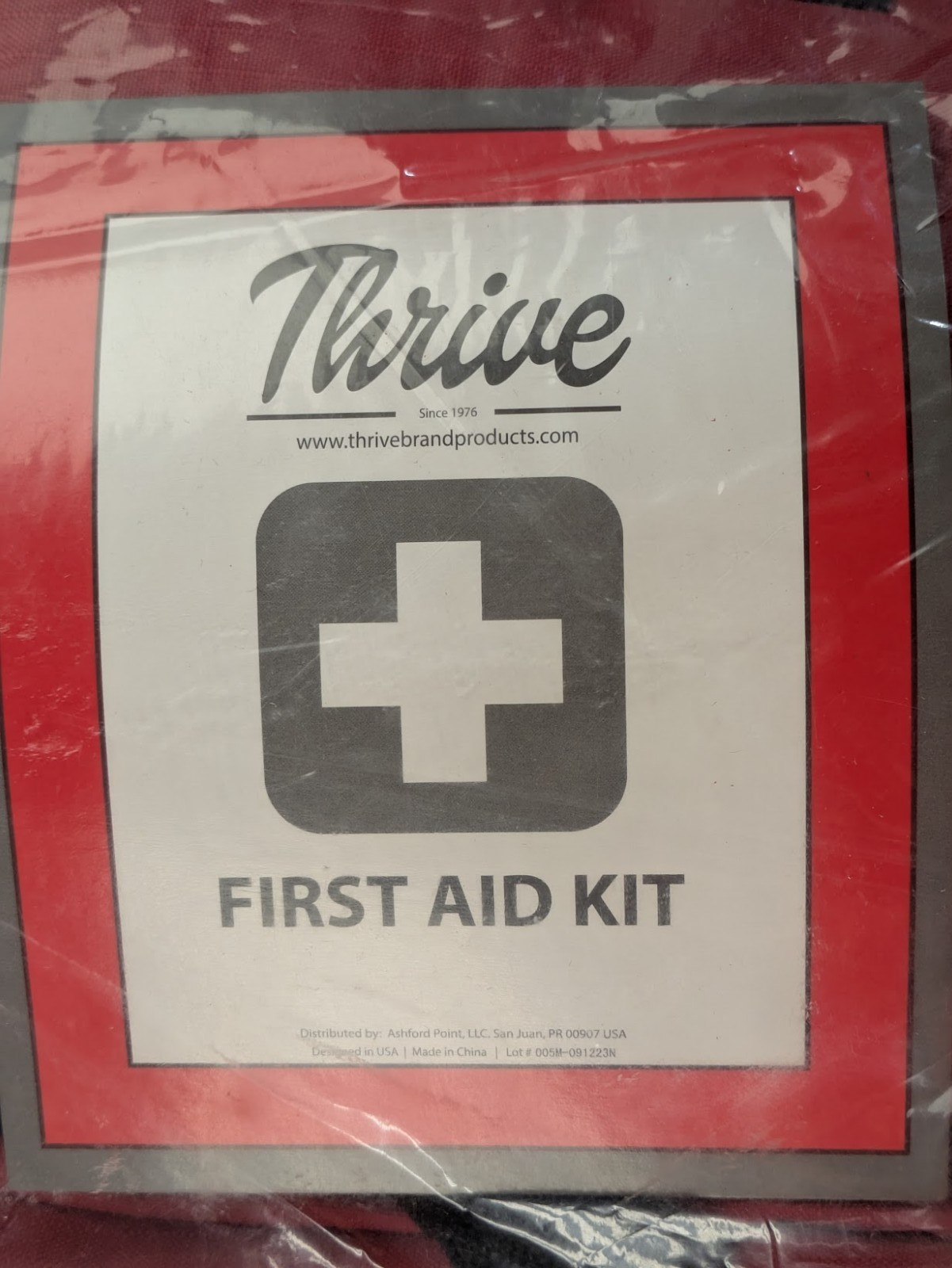 Thrive First Aid Kit Hospital Grade Supplies Emergency & Survival Home Kit Aid