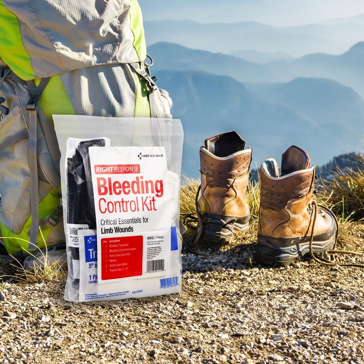 Portable Bleeding Control Kit With Tourniquet And Travel Bag For Emergencies