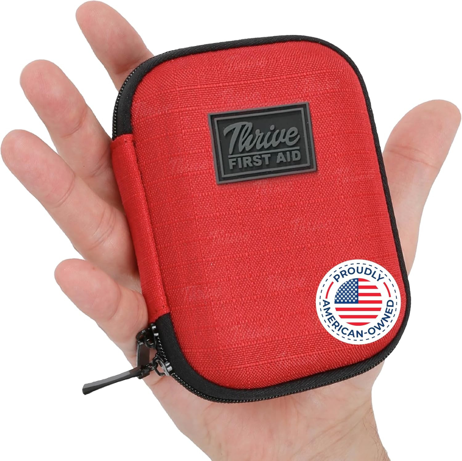 Thrive Mini First Aid Kit – Compact Travel Essentials Pack – Waterproof Camping