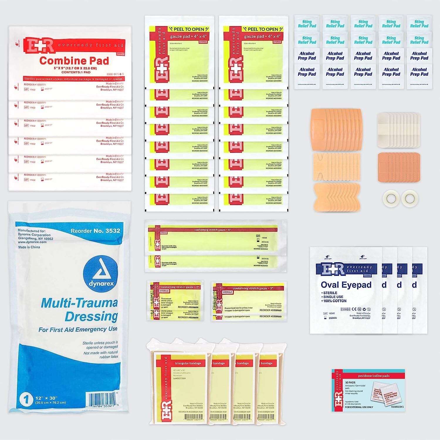 Dixie EMS Fully Stocked 138 Piece First Responder On Call Kit – Tactical Black