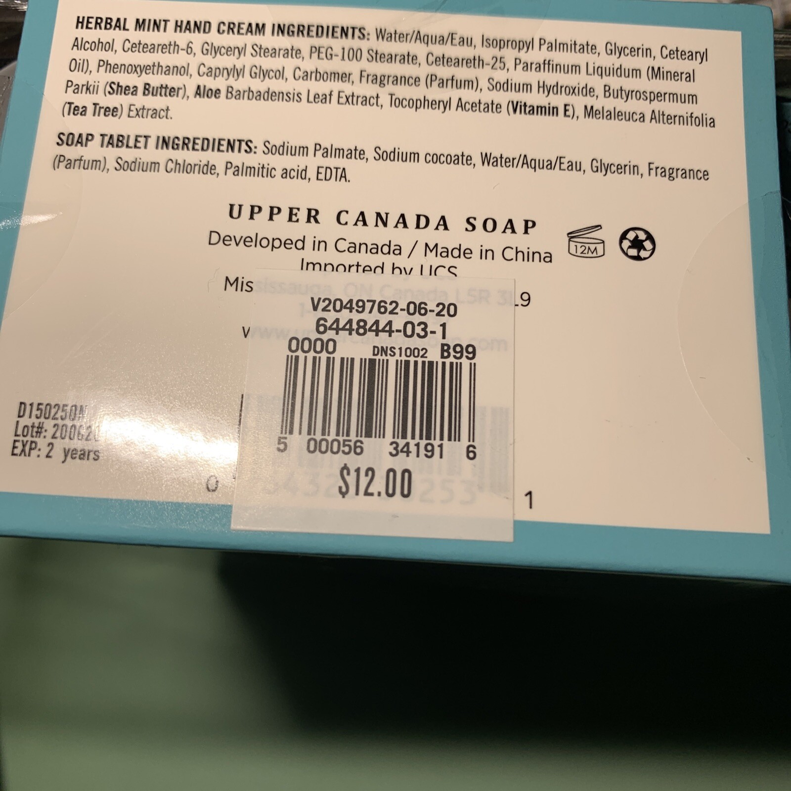Antibacterial On-The-Go-Kit Bag, By Upper Canada Soap, 11 Piece, Lotion