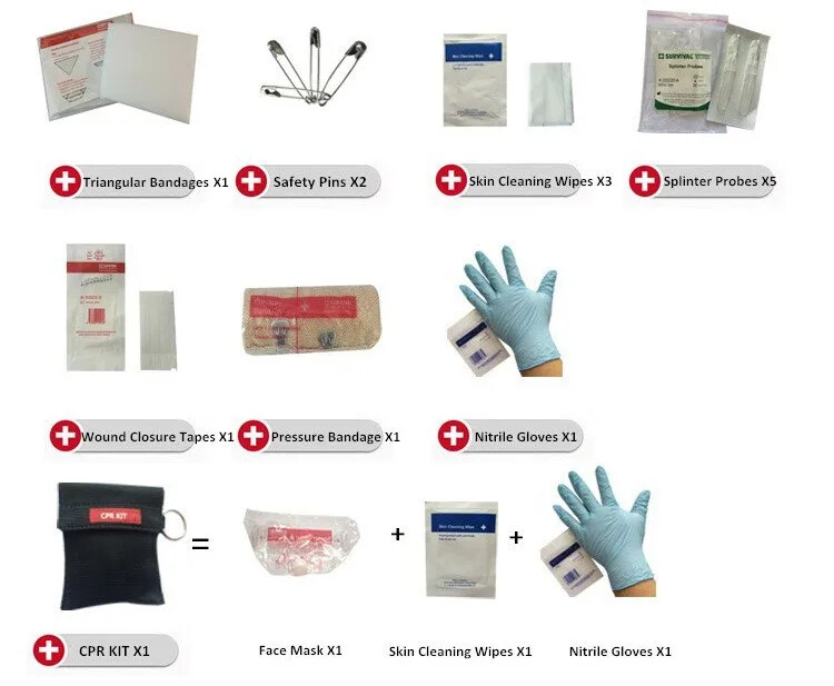 First Aid Kit Medical Trauma Care Kit Car Emergency Kits Outdoor Kit for Camping