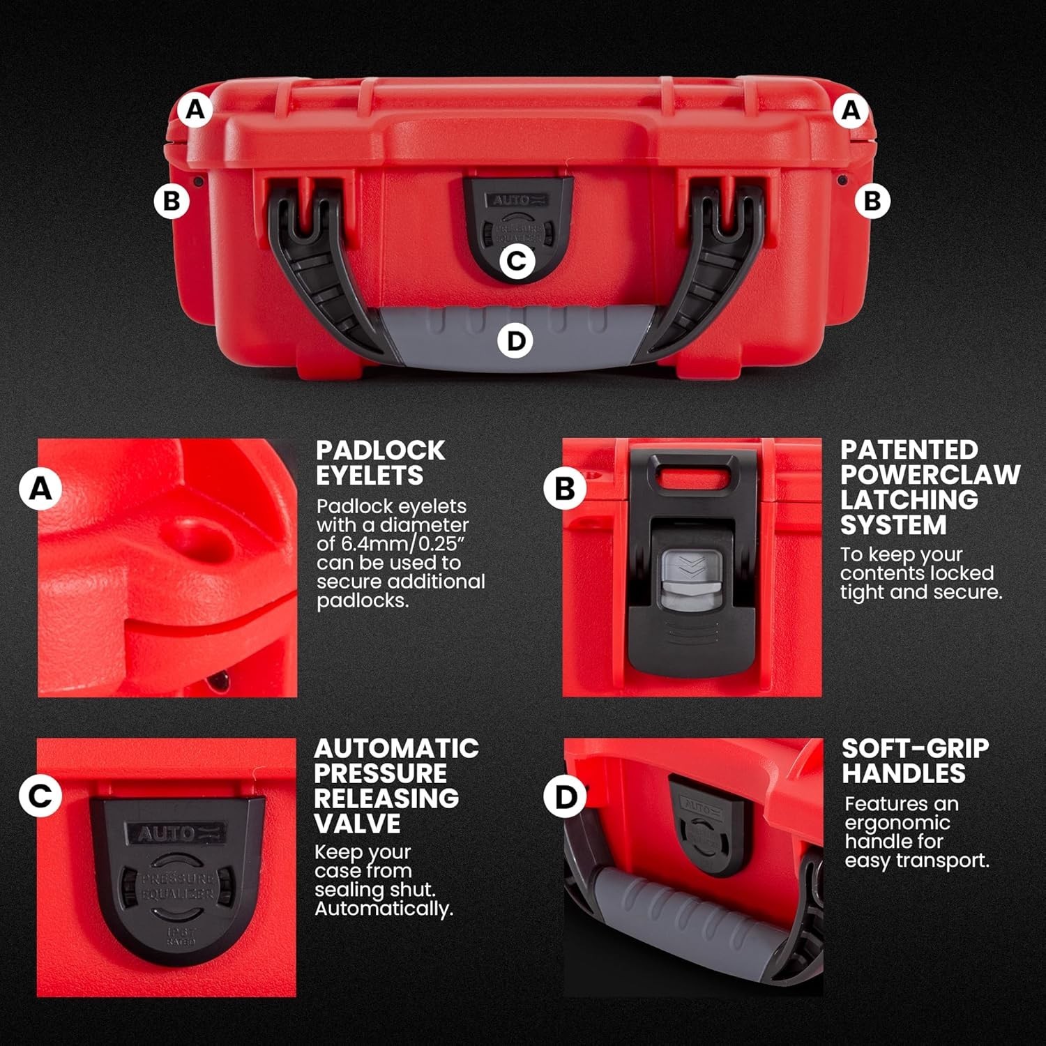 NANUK 903 Waterproof Medical First Aid Hard Box Case Dustproof IP67 Impact Resis