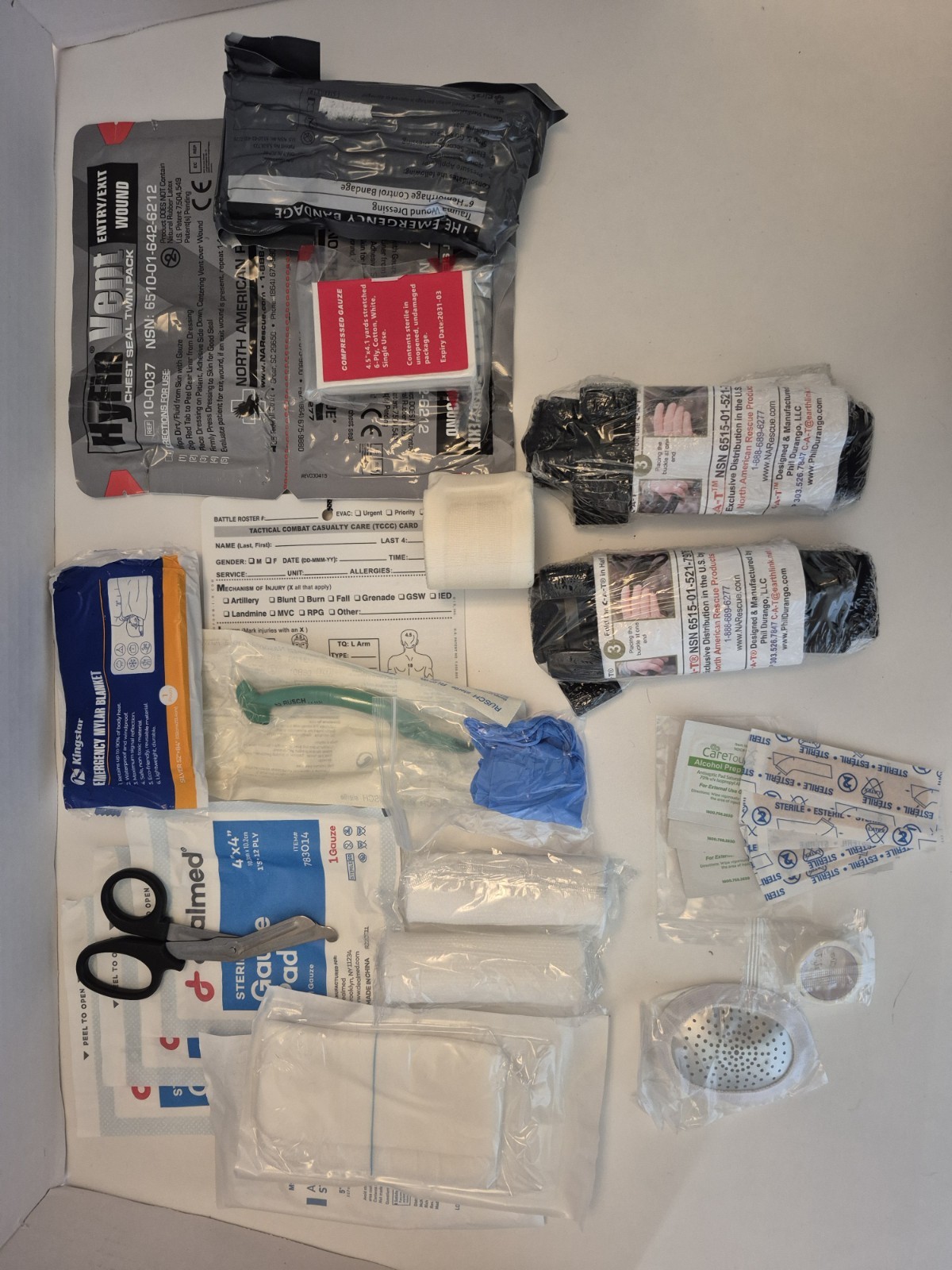 BLACK COLOR – Large Car-Sized IFAK Trauma Kit w/ CAT Tourniquets and Boo-Boo Kit