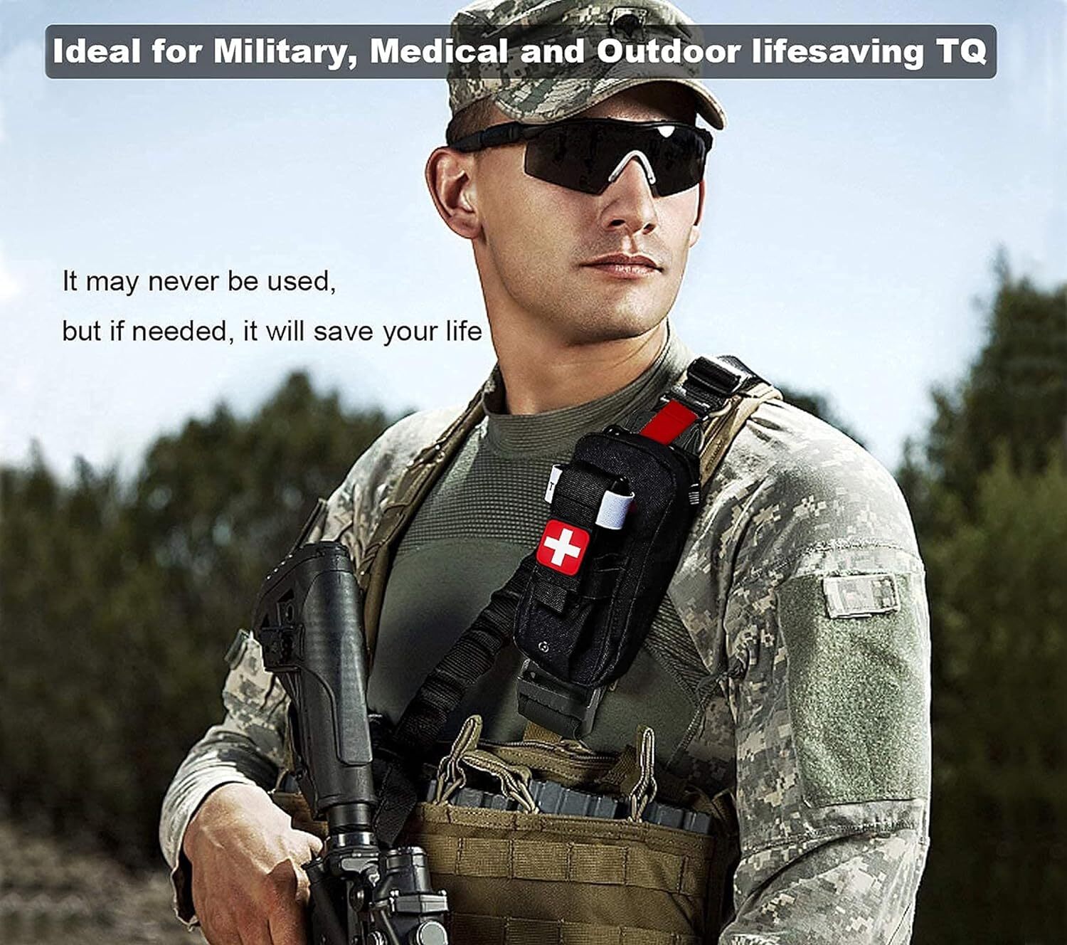 Tactical Molle First Aid Pouch Small Trauma Kit IFAK Pouch Emergency EMT Med Kit