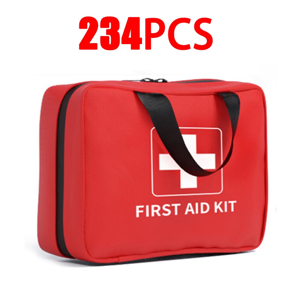 111/234PC First Aid Kit All Purpose Emergency Survival Set Easy Access Portable