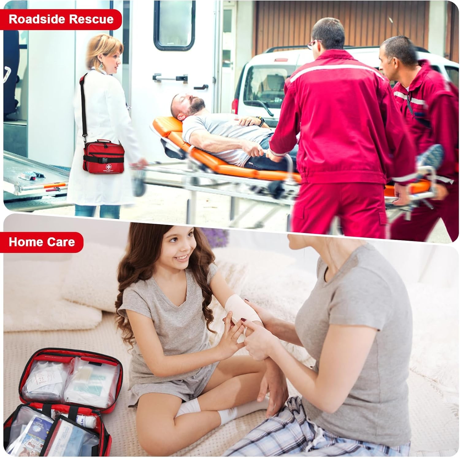 Premium 420 Piece Large First Aid Kit for Home, Car, Travel, Camping, Truck, Hik