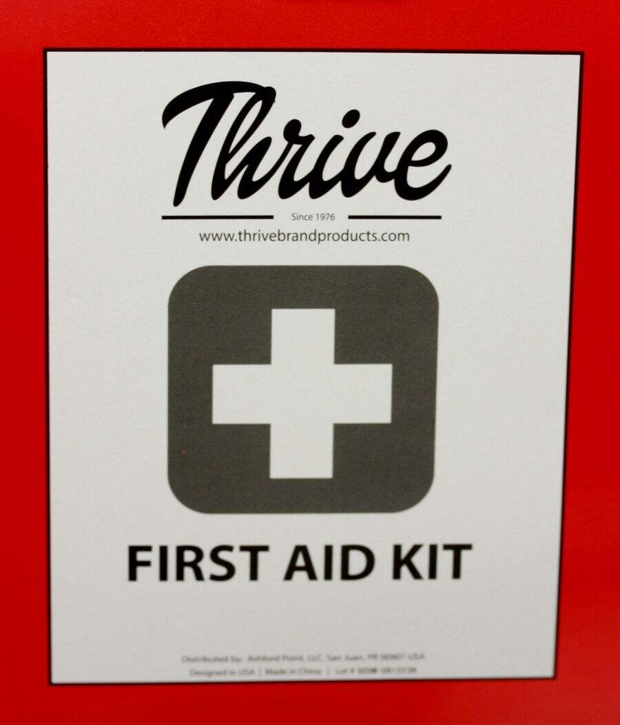 Thrive First Aid Kit 291 Pieces Great For Home Office or Vehicle