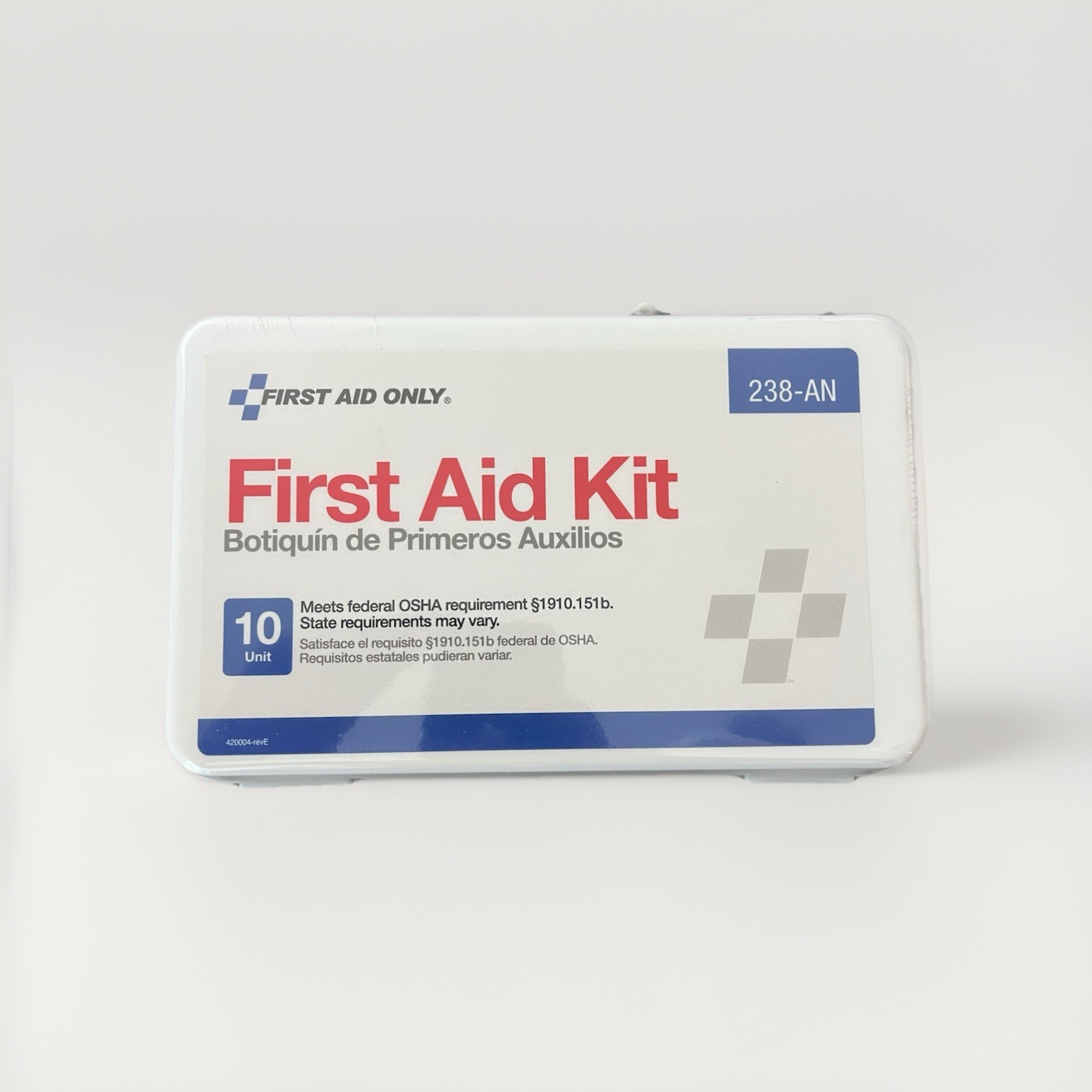 First Aid Only 238-AN 65pc Portable First Aid Kit, Guide, Bandages, White