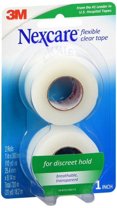Nexcare Flexible Tape 1 In x 10 Yd Clear 20 YD