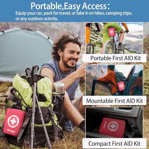 Premium First Aid Kit – Waterproof Molle Medical Bag with Color-Coded Medium