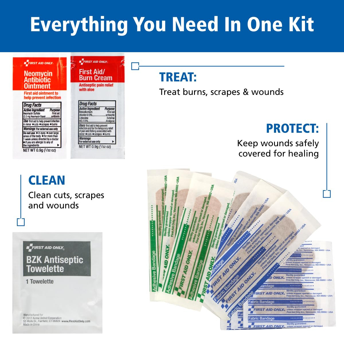 Smartcompliance 50-Person OSHA Compliant First Aid Kit for Business and Office S