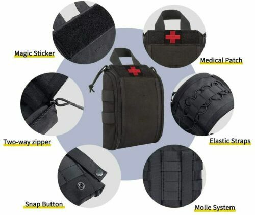 Tactical EMS Emergency Survival Trauma Medical Kit Molle Pouch First Aid Kit Bag