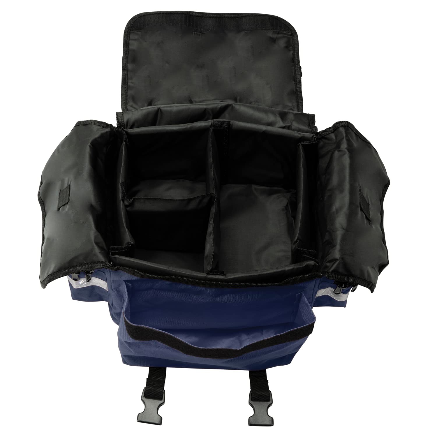 NOVAMEDIC Professional Empty Blue First Responder Bag, 17" x 9" x 7",