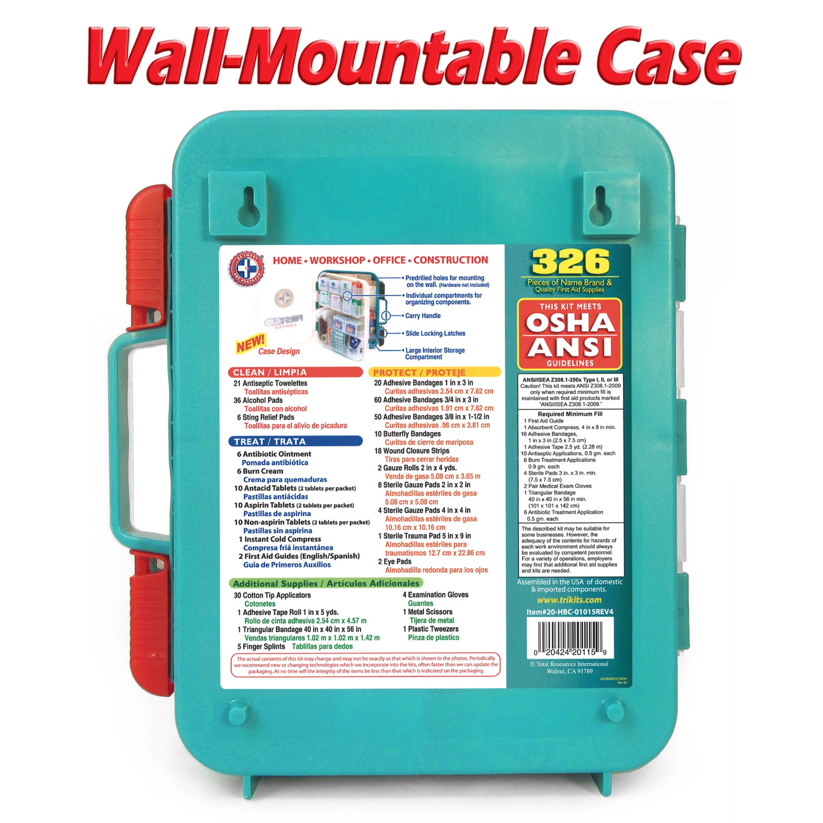 Be Smart Get Prepared Omar Medical Supplies First Aid Kit, 326 Pieces
