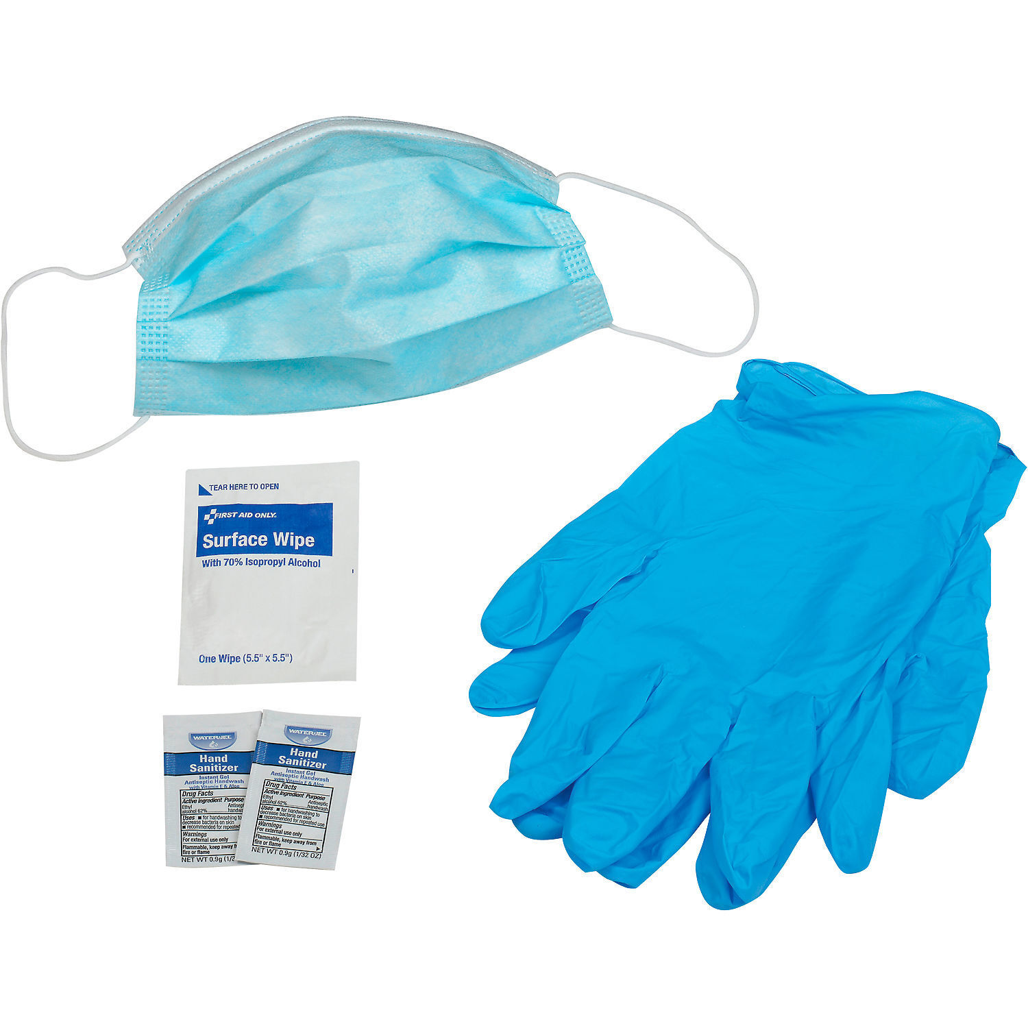 First Aid Only 91228 Acme 1 Day PPE Personal Protection Pack Lot of 20