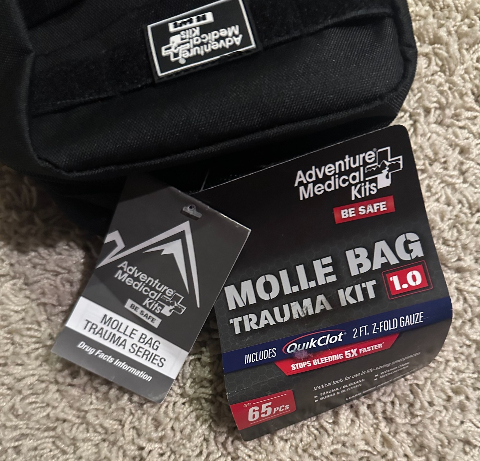 Adventure Medical Kits Molle Bag Trauma Kit 1.0 -Black