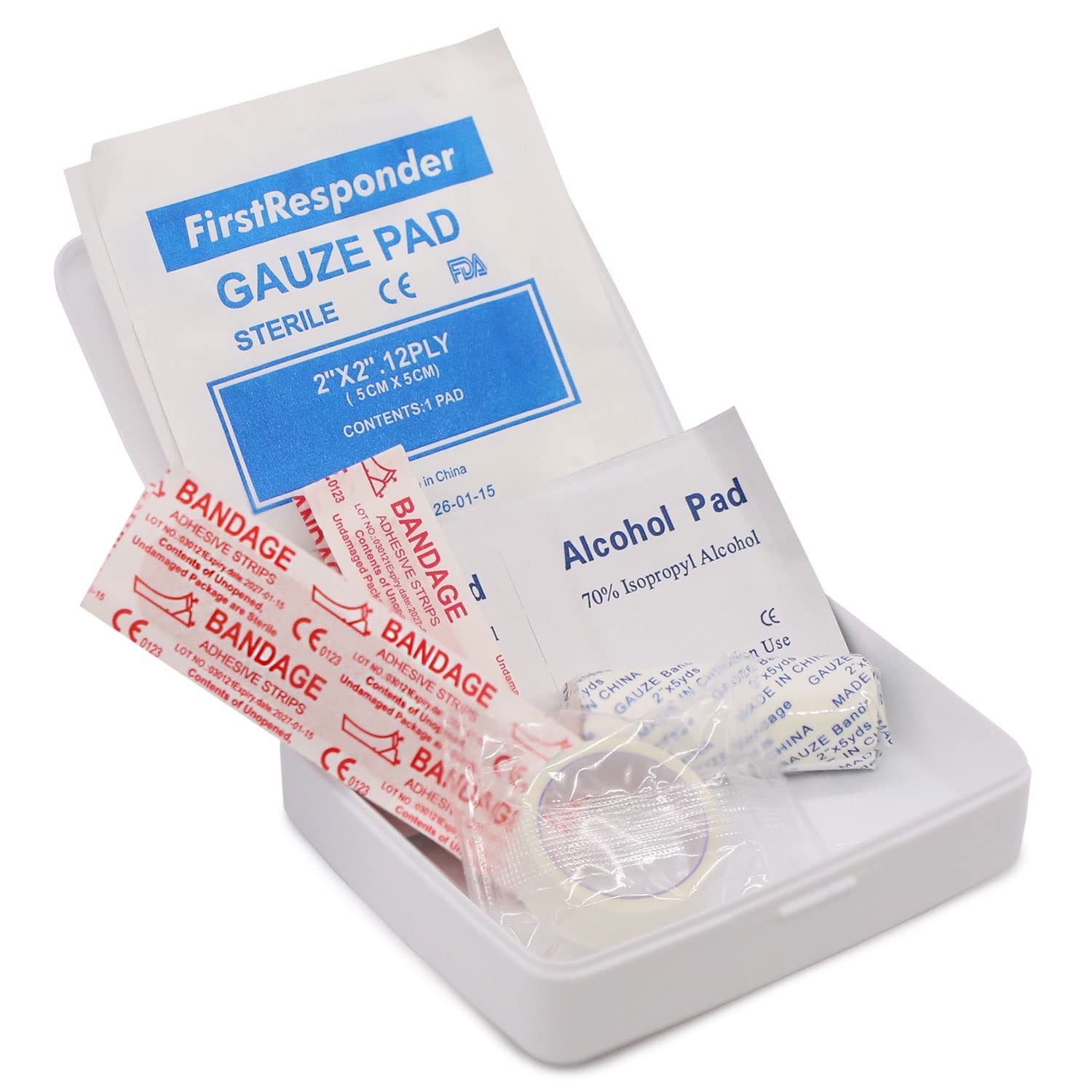 Mini First Aid Kit 20 Piece Small Compact Portable Travel Emergency Kit