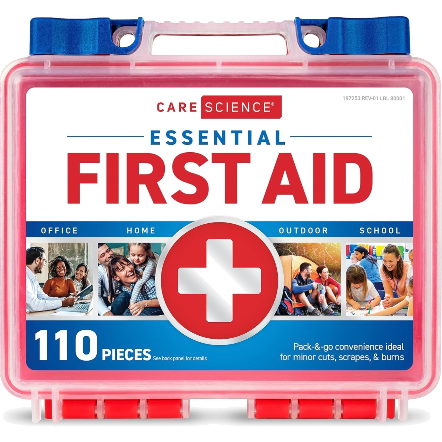 First Aid Kit 110 Pieces Emergency Survival Travel Work Home Car