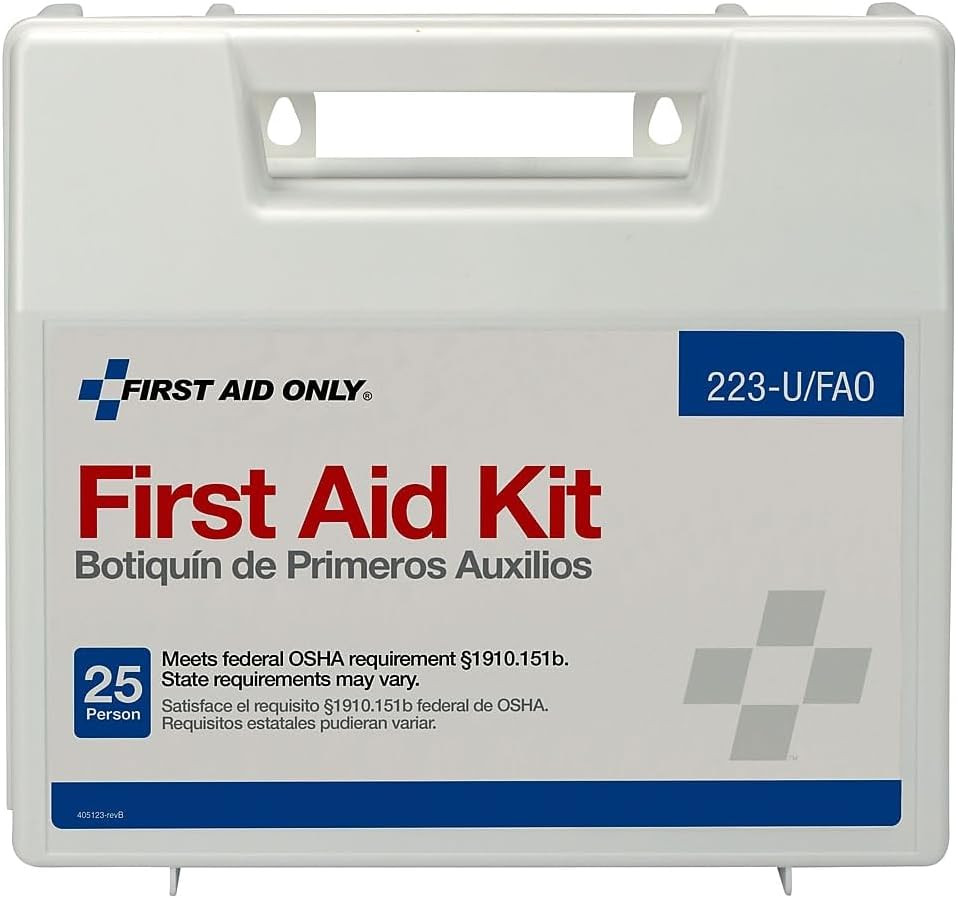 First Aid Only 223-U Osha-Compliant First Aid Kit, All-Purpose 25-Person Emergen
