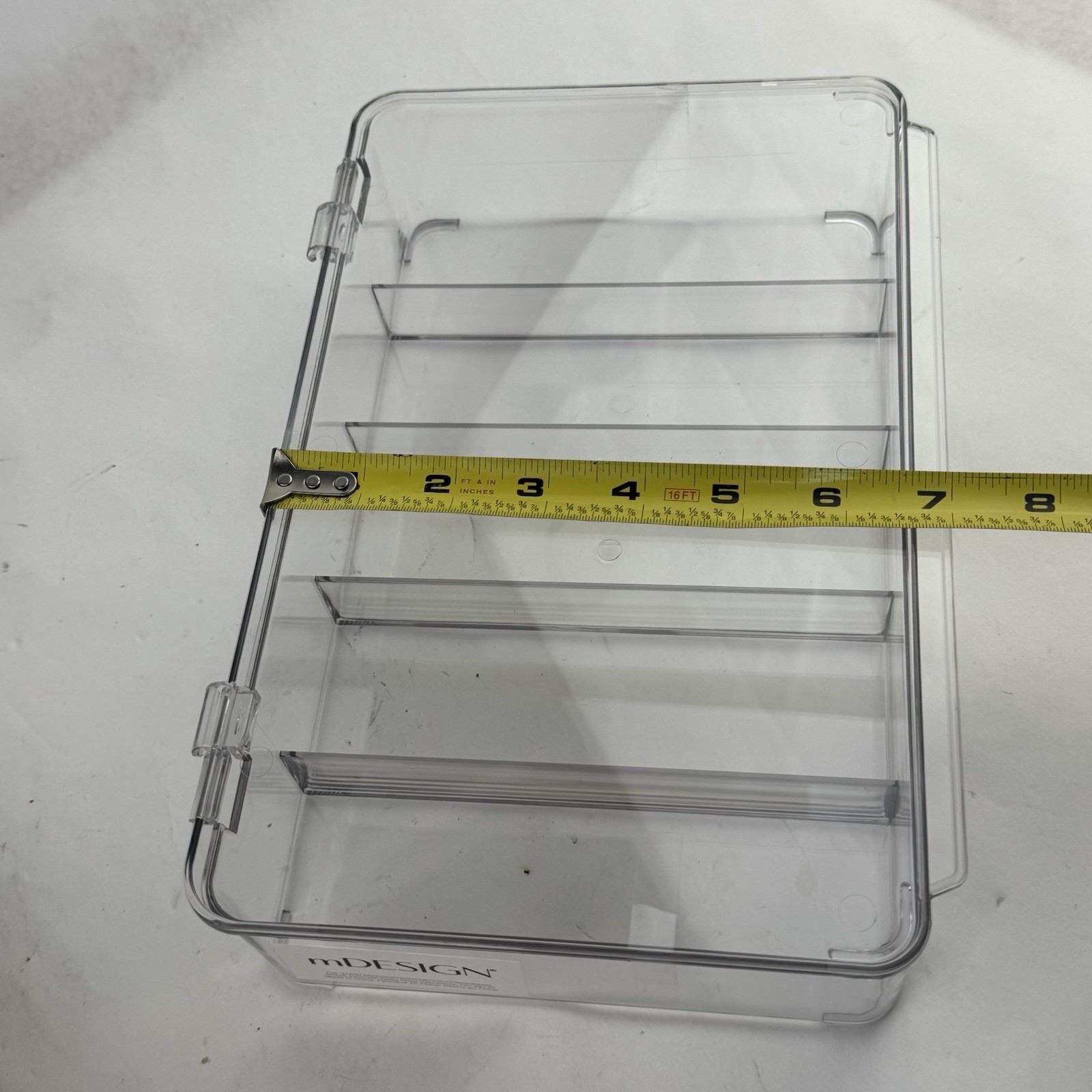 First Aid Storage Box Clear Acrylic Organizer Pet Medicine Bin Kit Case with Lid