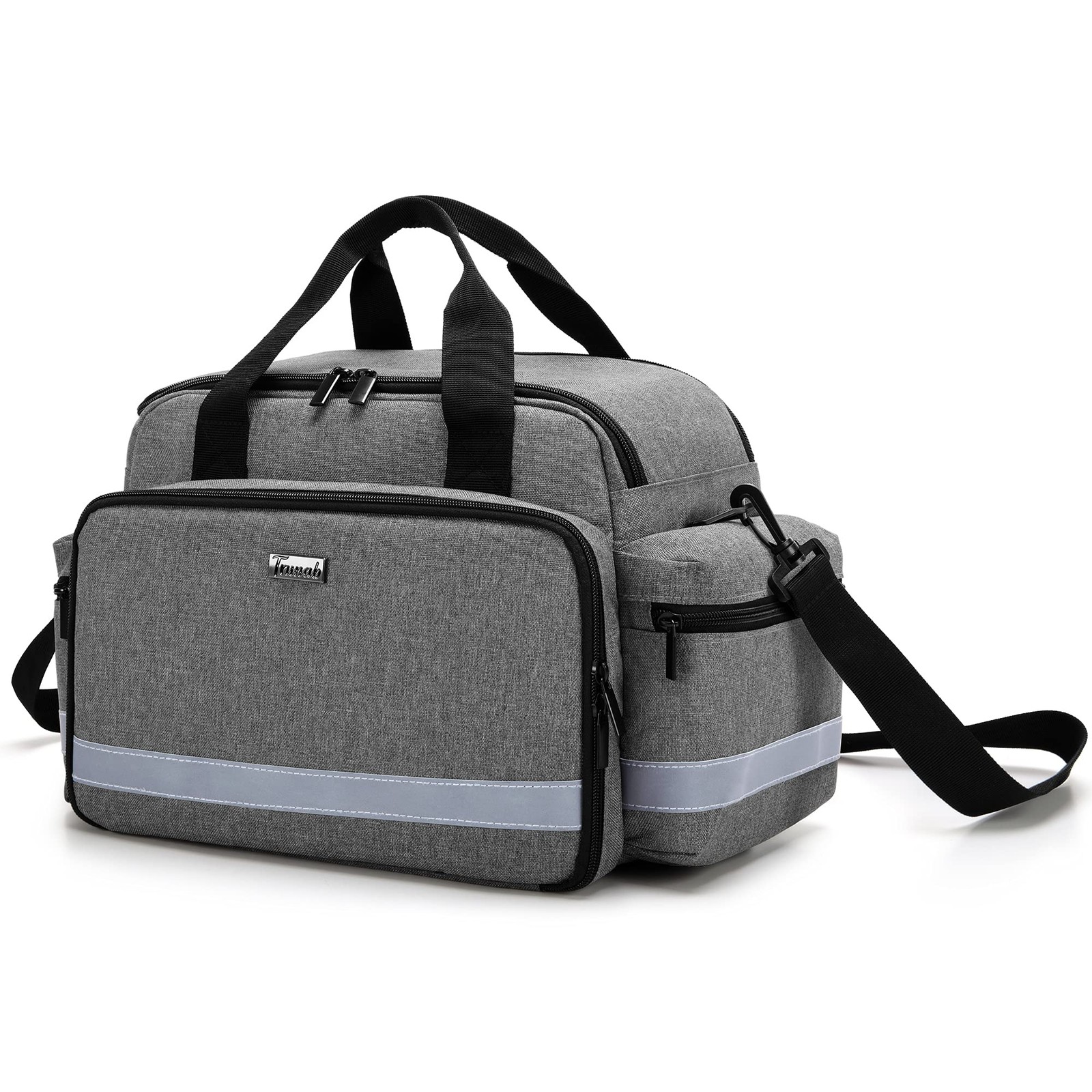 Trunab Home Health Nurse Bag Medical 30,5 x 17,8 x 25,4 centimètres, Grey