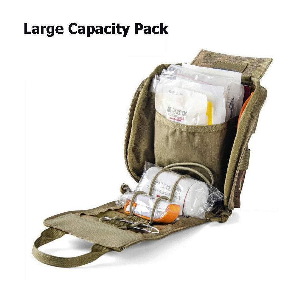 Tactical Military First Aid Medical Emergency Kit Molle EMT Pouch Survival Kit