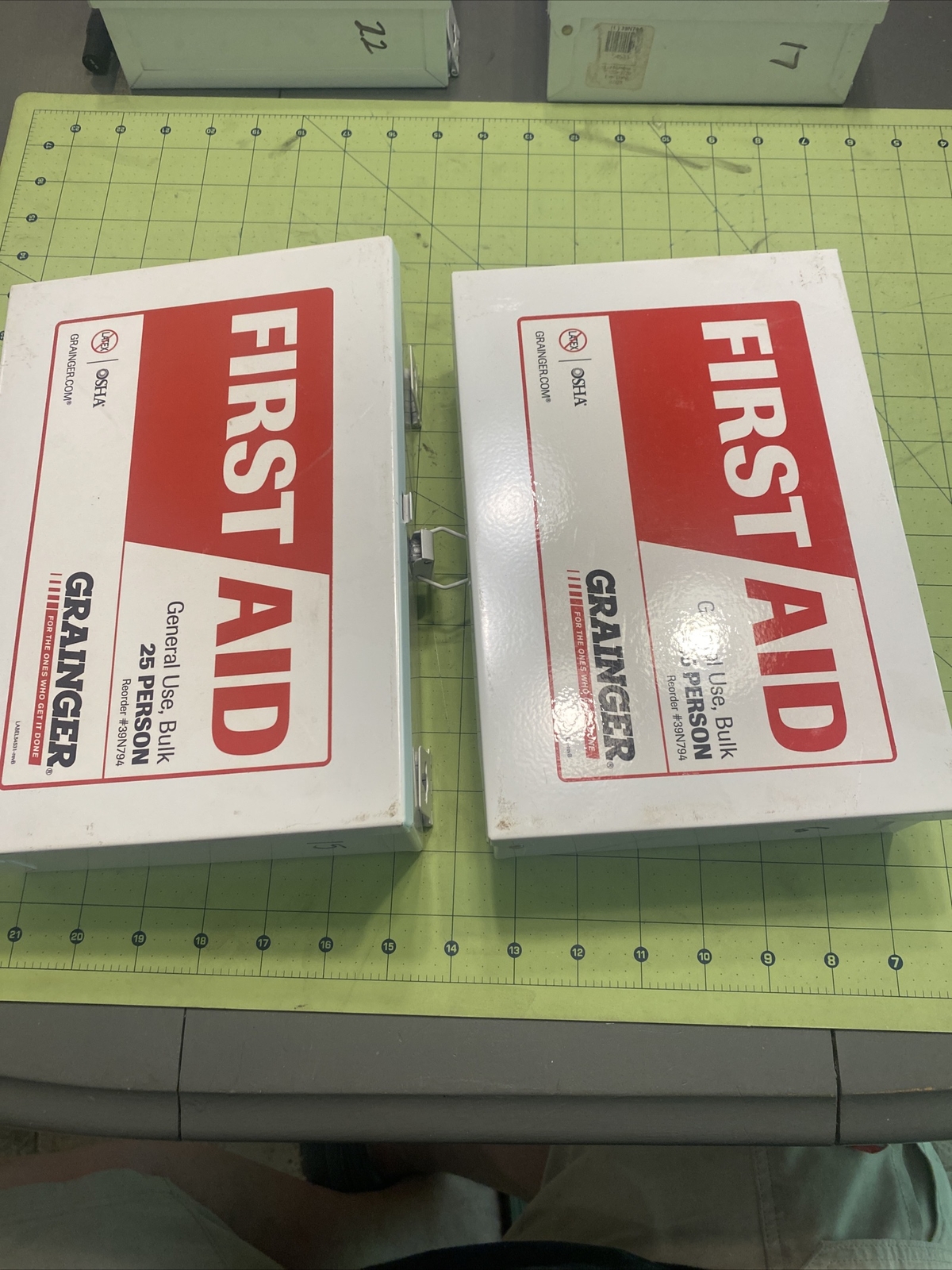 Grainger First Aid Kits 25 person #15 + 16 Two For The Price Of One