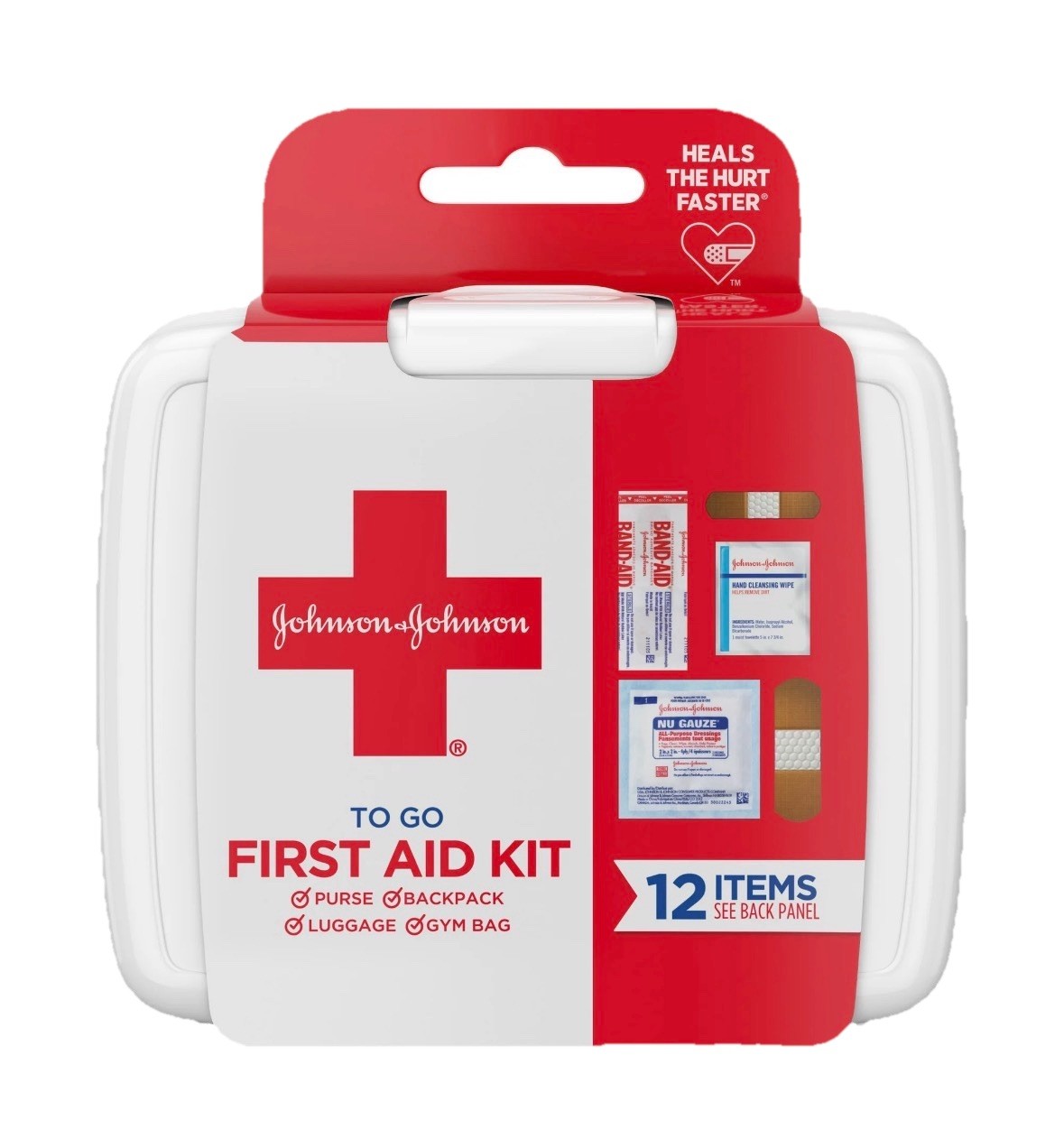 First Aid To Go Johnson & Johnson Portable Mini Travel Kit, 12 pieces