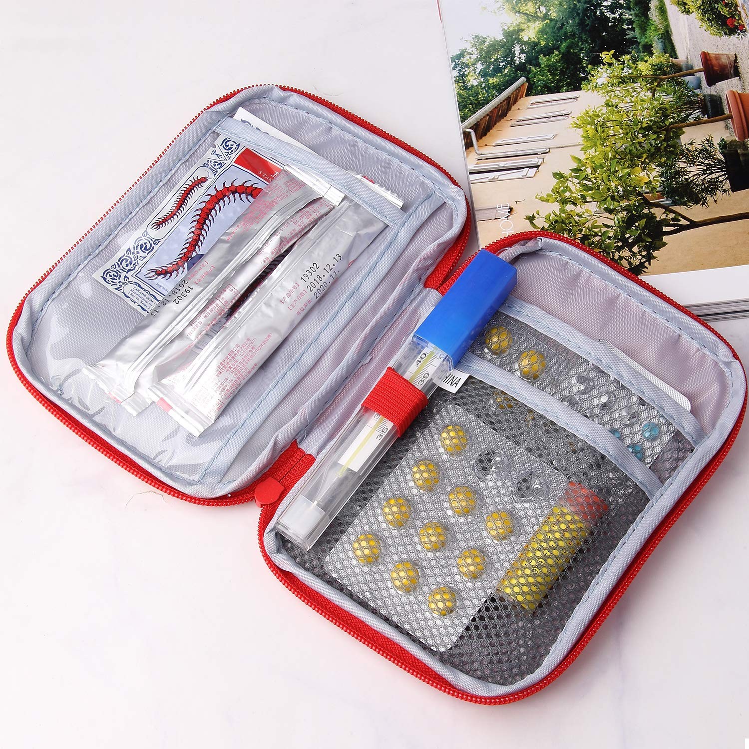 JIAKAI 2 Packs First Aid Bag,Empty First Aid Pouch,Mini Portable Medical Bag …