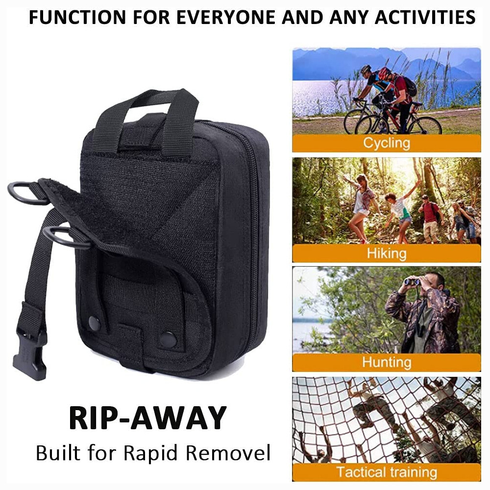 Tactical First Aid Kit Medical Rip Away EMT IFAK Survival Pouch Emergency Bag US
