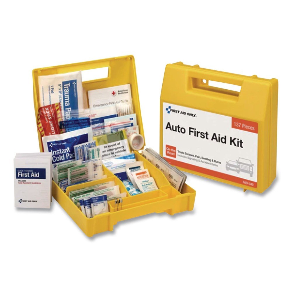 First Aid Only 340 138-Piece Essentials First Aid Kit for 5 People New