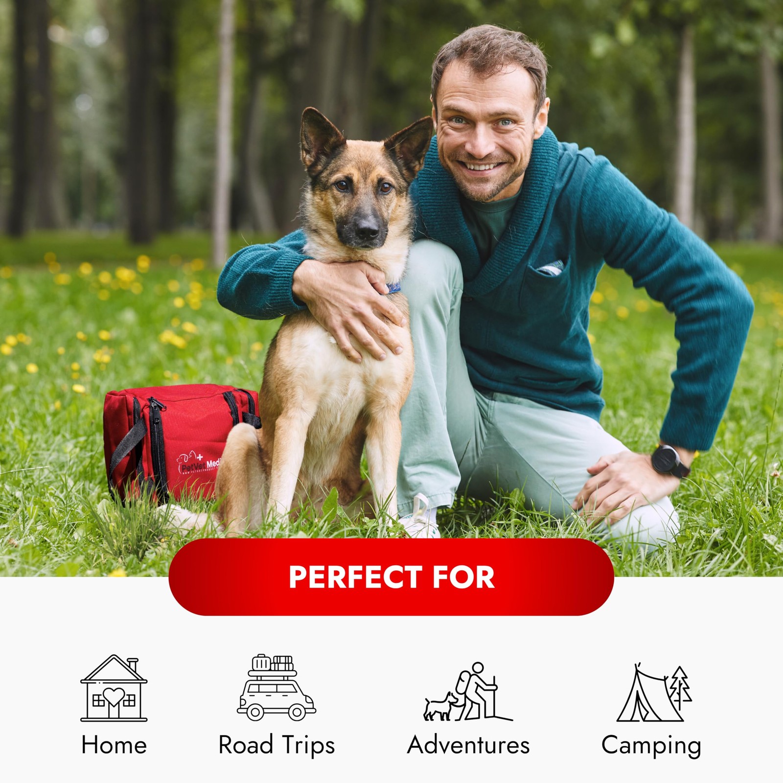 Cat & Dog First Aid Kit – Dog Emergency Kit, Health Supplies & Wound Care -wi…