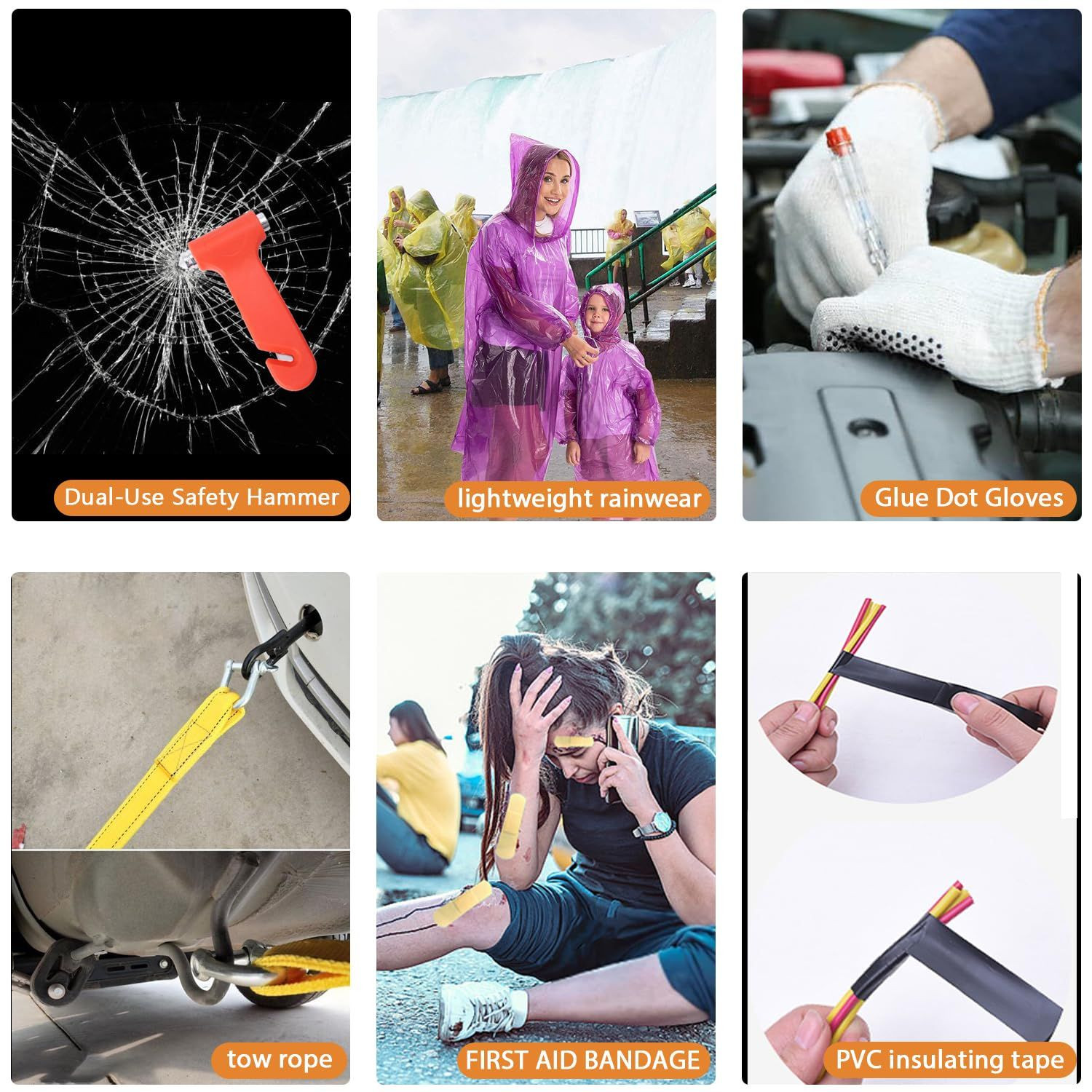 LIANXIN Emergency Car Kit – Premium Roadside Assistance for Cars Green