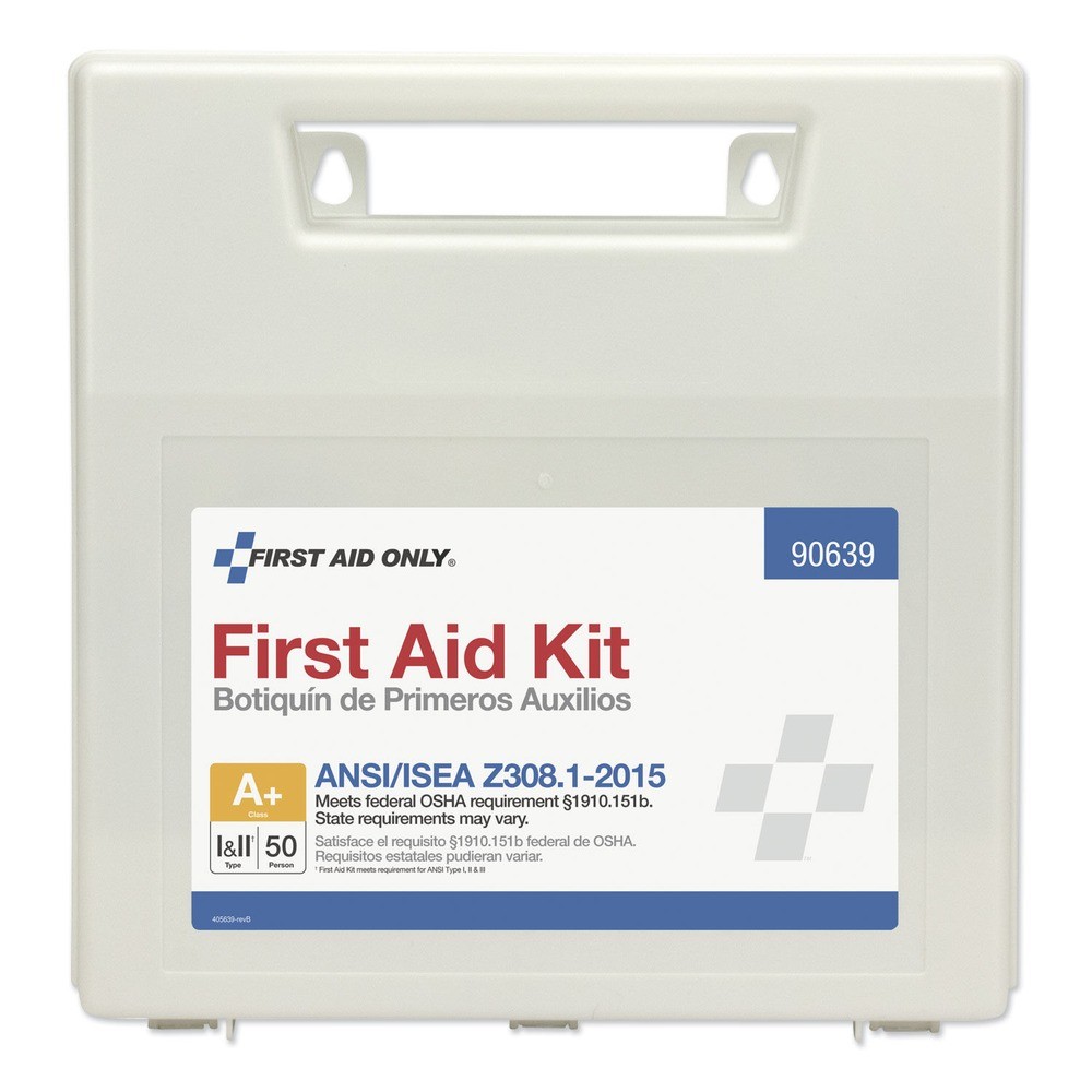 First Aid Only 90639 ANSI Class A+ First Aid Kit for 50 Ppl (1-Kt) New